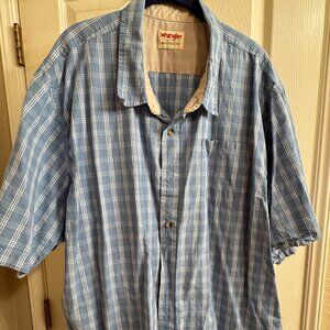 Wrangler Authentics Men's Short Sleeve Classic Plaid Shirt